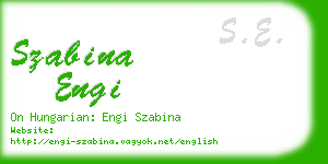 szabina engi business card